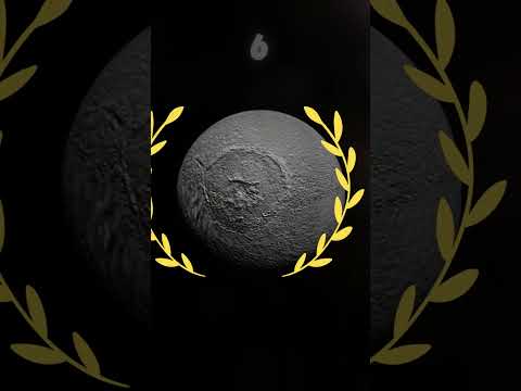 Спутник Сатурна Тефия \ Интересные факты @people_and_space #астрономия #космос #shorts