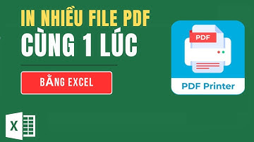 In Nhiều File PDF Cùng Lúc & Hỗ Trợ In 2 Mặt –  Excel + PDF24