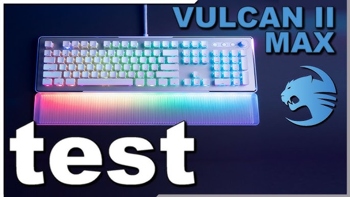 Roccat Vulcan II - Clavier de Jeu Mécanique Pour Pc, Touches  Rétro-Éclairées RGB Personnalisables, Repose-Poignet Amovible, Titan II  Linear Switches