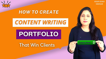 How to Create Freelance Content Writing Portfolio That Win Clients (NO EXPERIENCE NECESSARY) Part 1