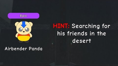 How To Get The “Airbender” Panda | Find The Pandas #roblox #panda