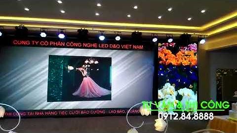 Nhà hàng Tiệc cưới Bảo Cường - Lao Bảo Quảng Trị | D&Q thi công dự án màn hình LED P4 phòng Sự kiện