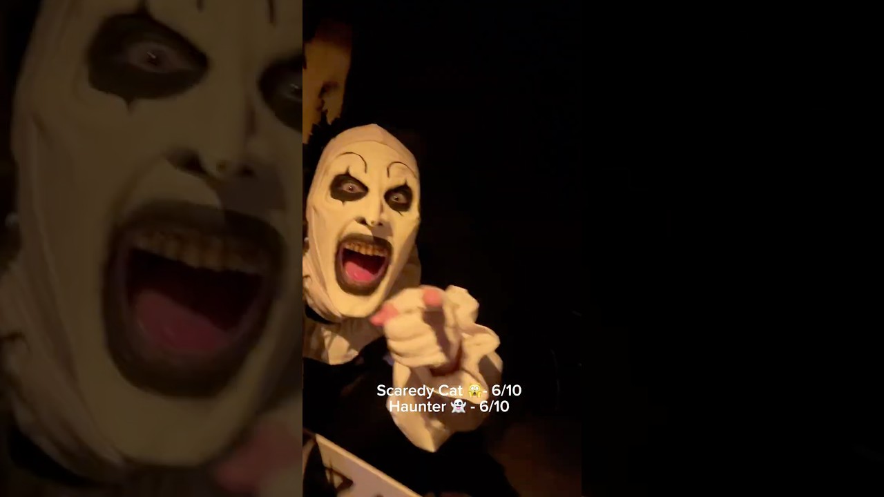 How Scary is Terrifier at HHN Scaredy Cat 🙀 vs Haunter 👻 ? Honestly it’s got some good scares but