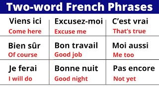 Learn 50 French Sentences in just Two Word