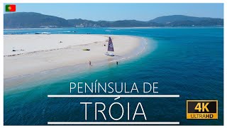 Troia Peninsula Drone Footage HD  Setubal, Portugal