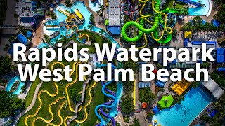 4k Aerial | Rapids Waterpark West Palm Beach.