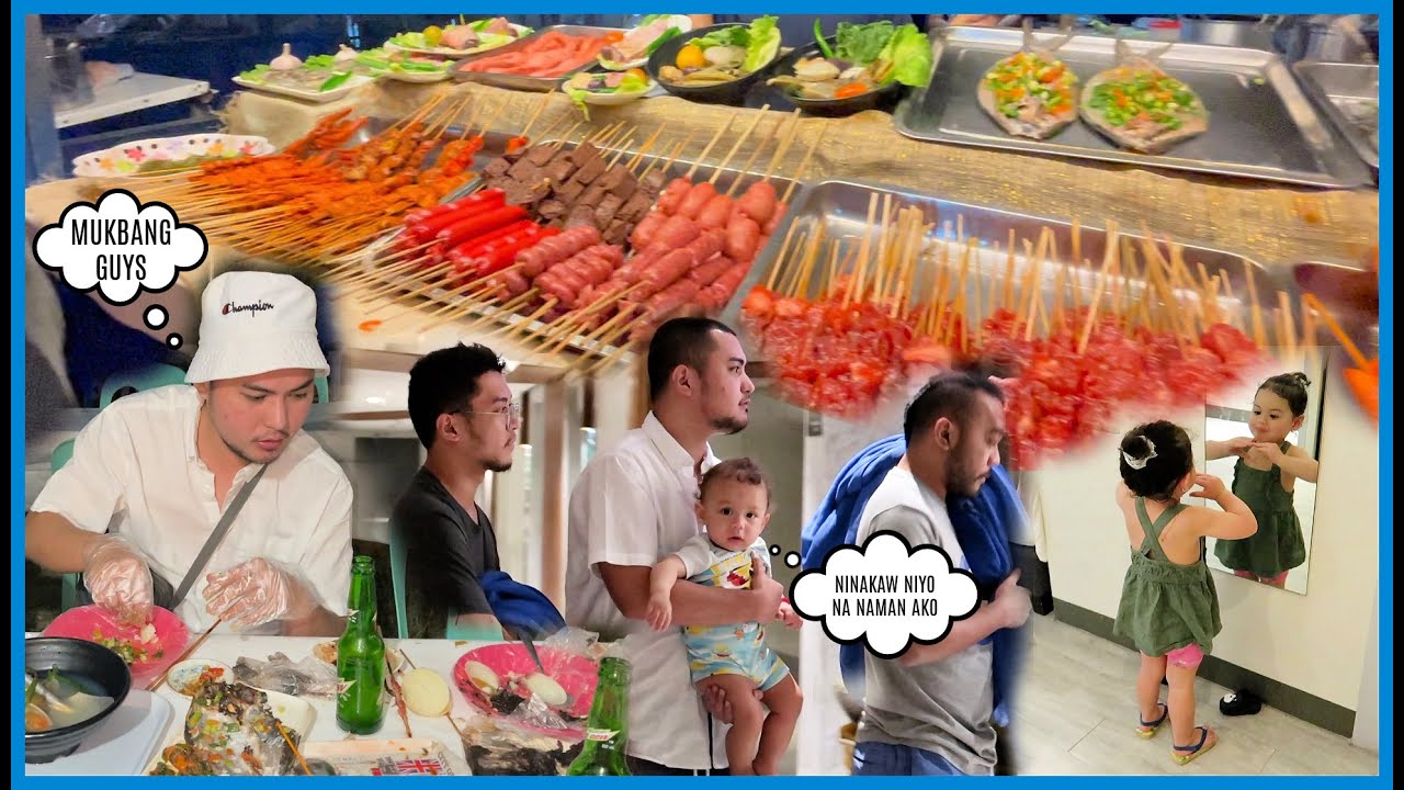 Барбекю-мукбанг на Себу с семьёй! Время для папы и Айлы! Дети злятся! ❤️ | rhazevlogs