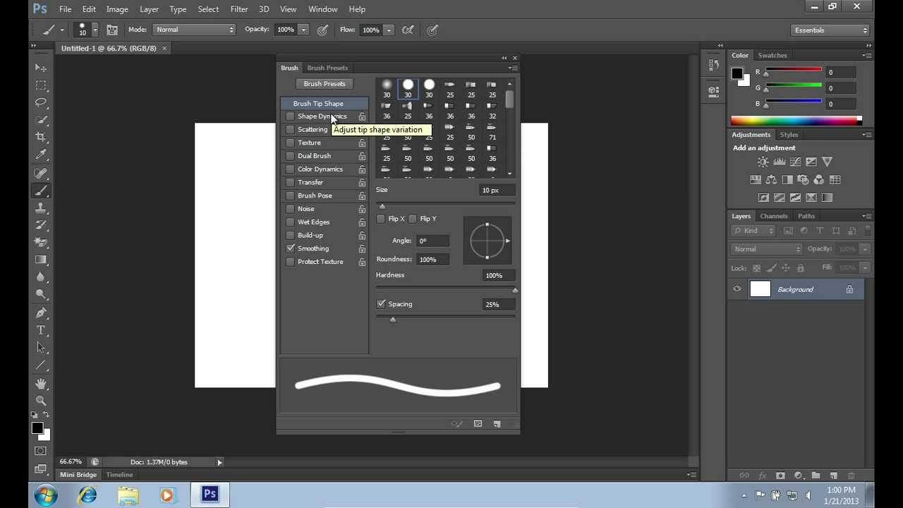 How To Create A Dotted Line In Photoshop Cs6 Youtube