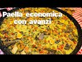 Cena economica.l’autismo in cucina.Matteo e la paella con avanzi di carne del barbecue e verdure