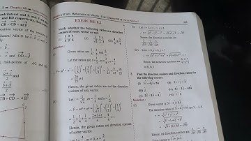 11th Maths | Vector Algebra | Exercise 8.2 Sum1 i, ii, iii
