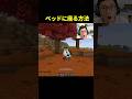 マイクラでベッドに座る