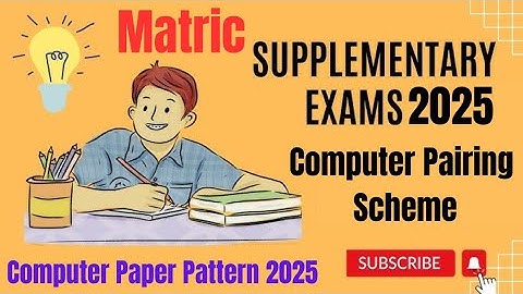 10th Class Computer Pairing Scheme 2025 | Computer Science Paper Pattern Matric
