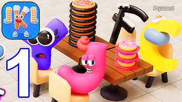 Alphabet Cafe Donut Shop 3D - Gameplay Walkthrough Part 1 Donut Inc Drive (Android, iOS)
