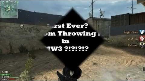 First Ever MW3 RANDOM THROWING KNIFE !!!