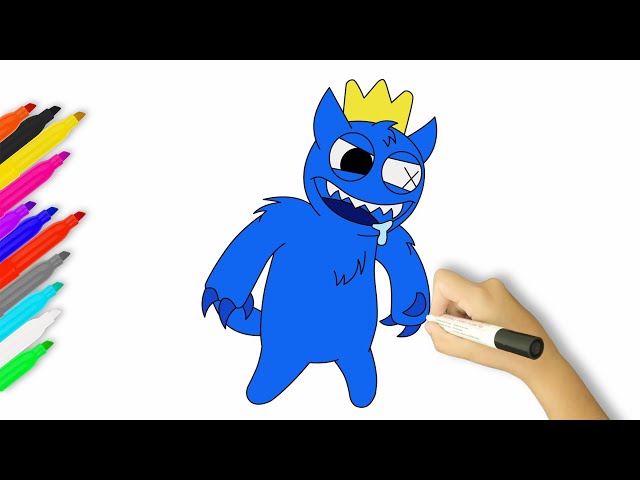 How To Draw Blue Rainbow Friends Chasing Me thumb by DrawingAnimalsHowTo on  DeviantArt