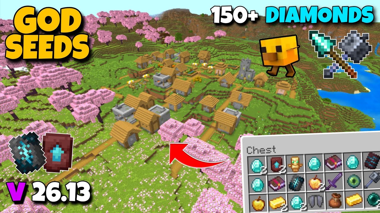 🔥GOD SEEDS For Minecraft 26.13 Bedrock & Pocket Edition | Seed ...