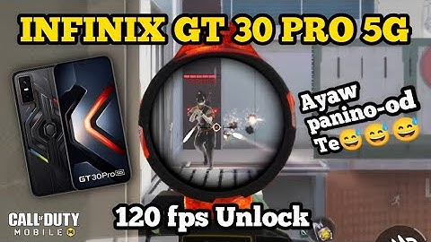 Infinix GT 30 PRO 5G Game Test MP CODM | 120fps Unlock | Gyro Test | Man-O-War the best COD Mobile