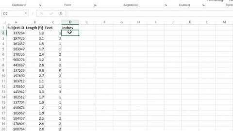 How to Convert Decimals to Feet & Inches in Excel