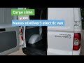 Cargo area in the new Maxus eDeliver3 electric van