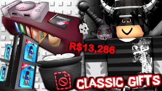 I spent R$13,286 on classic style gift boxes.. FINALLY OPENING THEM! (ROBLOX UGC GIFT BOXES)