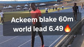 Ackeem Blake | 60m season opener 6.49 | jamaica athletics