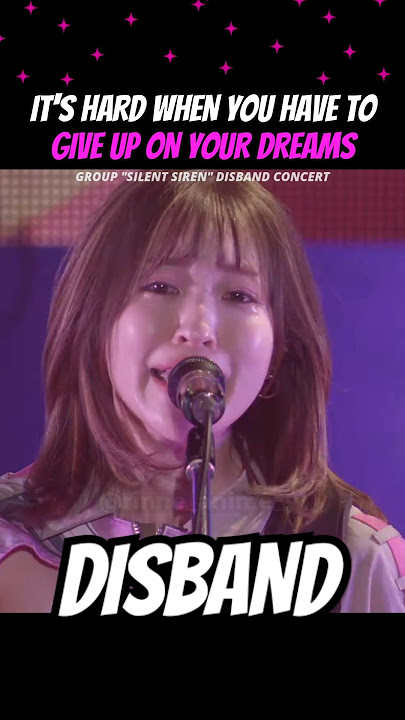 It's HARD when you have to GIVE UP on your dreams #Japaneseband #Jpop #japanesegirls