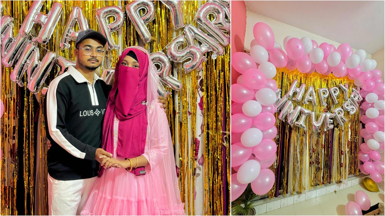 প্রথম এ্যনিভার্সারি এত সুন্দর করে সেলিব্রেট করলাম😍