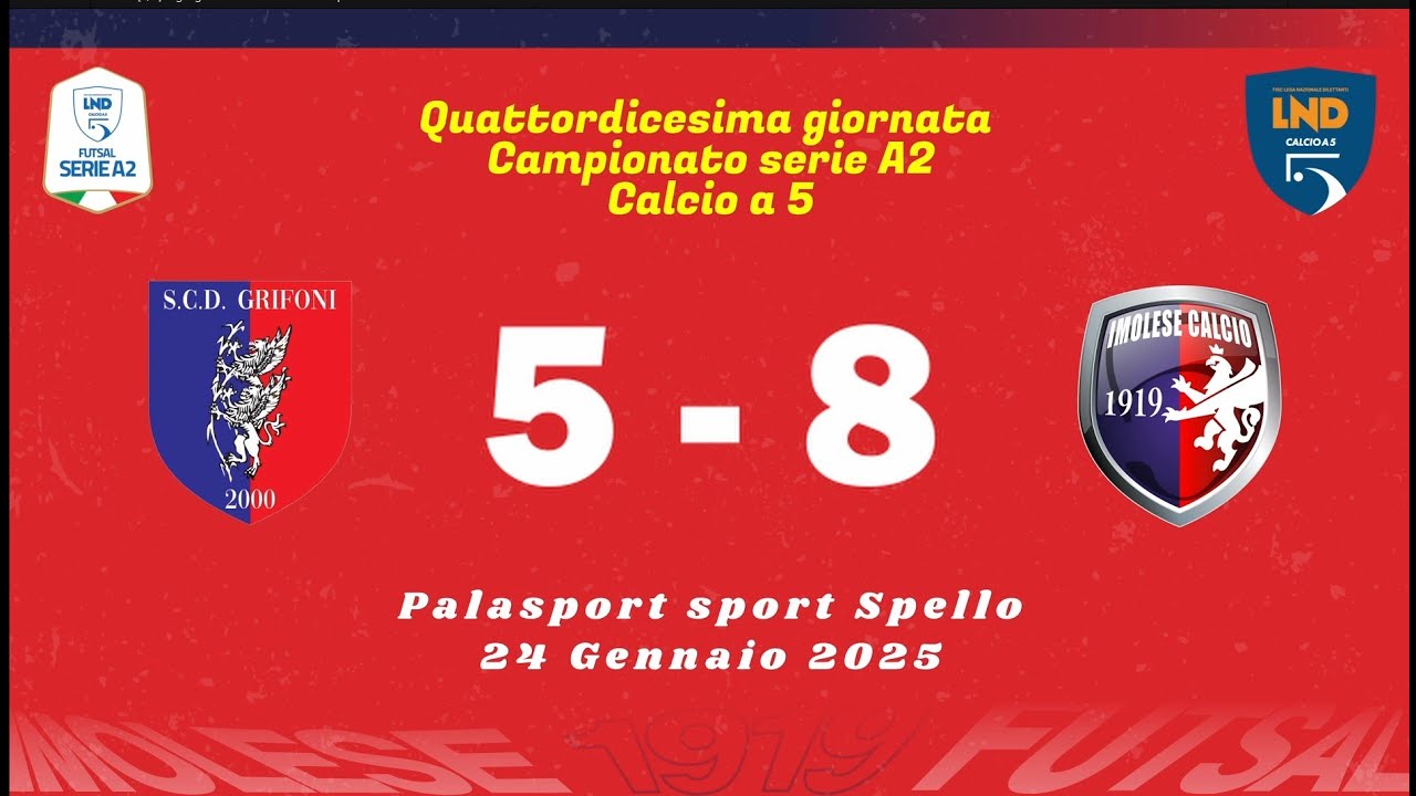 Highlights Grifoni - Imolese 5-8