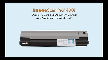 The ImageScan Pro 490i Duplex Document and Card Scanner with AmbirScan