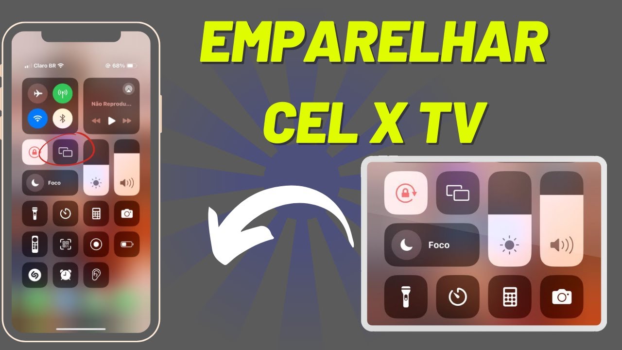 Como emparelhar o celular na TV 📺#espelhar #iphone #emparelhar - YouTube