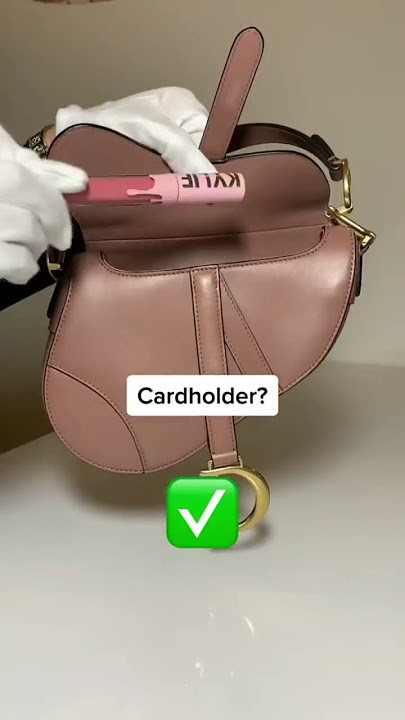 What fits inside a Dior Mini Saddle Pochette? 🤍 #whatsinmybag #fyp #f