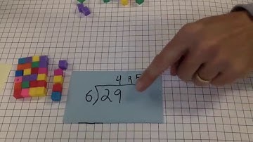 Division with Remainders Modeled with Cubes
