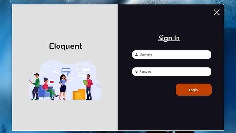 Modern Dark UI Login | C#