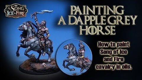 How to paint a Dapple Grey Horse in Oils