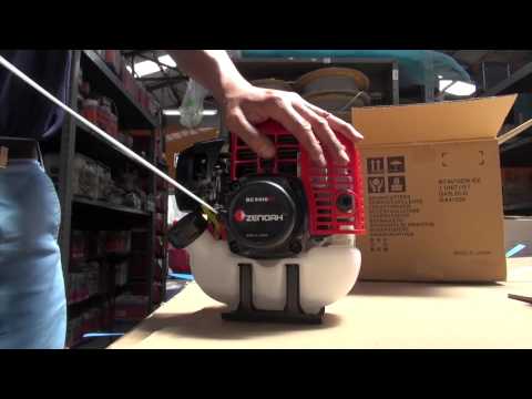 メンテナンス】ゼノア刈払機（草刈機） BC4410EZ 試運転 - YouTube