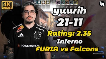 yuurih (21-11) FURIA vs Falcons (Inferno) | IEM Chengdu 2025 #FURIA #yuurih #cs2