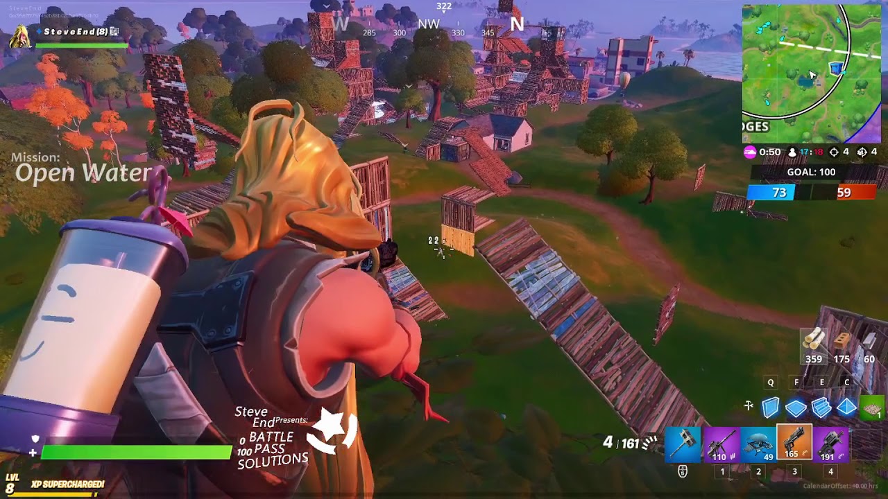 Deal damage with Pistols to opponents - Fortnite (Open Water Missions)