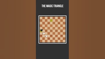 EndGame Magic Triangle#shorts  #checkersstrategy #draughts