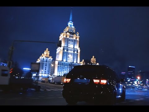 BMW X5M vs ML63 Moscow street racing