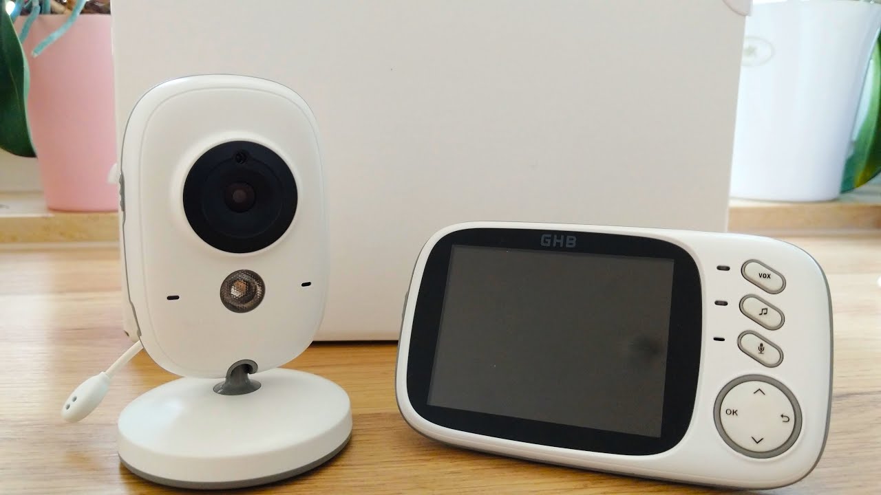 GHB Babyphone 3,2 Zoll Smart Baby Monitor mit TFT LCD Bildschirm Nachtsichtkamer 