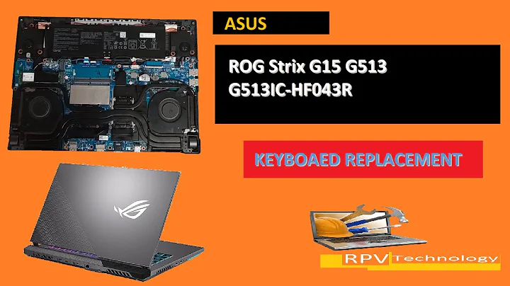 🛠️  ASUS ROG STRIX G513 | Keyboard replacement Disassembly All Parts and SSD UPGRADE ,RAM UPGRADE