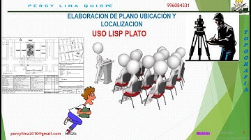 USO DE LISP PLATO PLANO PERIMETRICO Y UBICACION AUTOCAD
