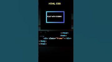 Amazing glowing border in HTML CSS #htmlcss #csstutorial #programming