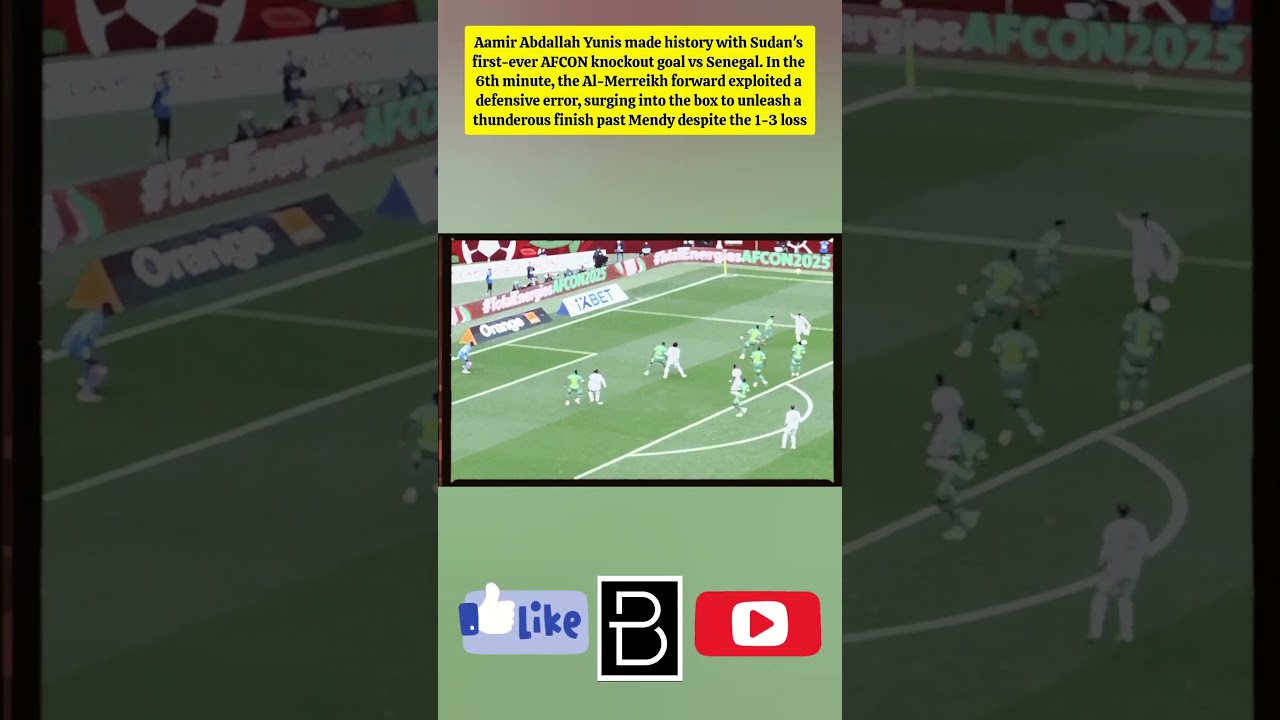 Sudan's first-ever AFCON knockout goal! 