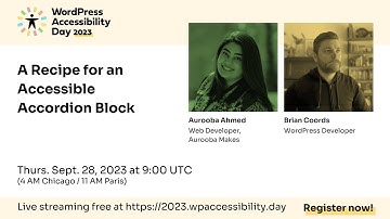 A Recipe for an Accessible Accordion Block