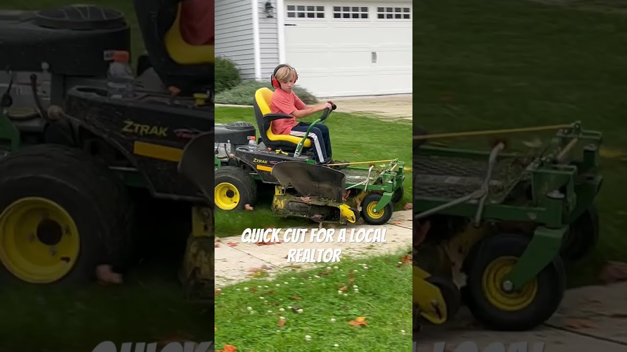 Ten Years Old Still Lawnmowing In September Johndeere Lawncare