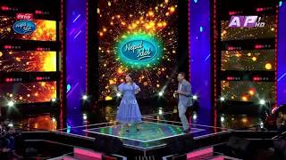 kali prashad baskota & Asmita adhikari live sali man paryo