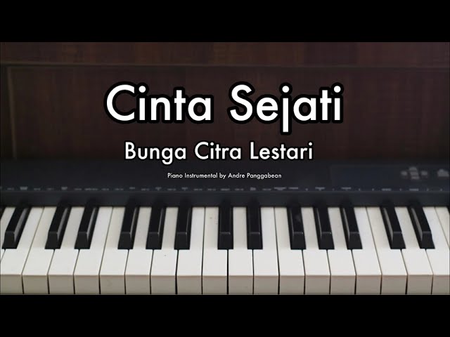 Cinta Sejati - Bunga Citra Lestari | Piano Instrumental by Andre Panggabean class=