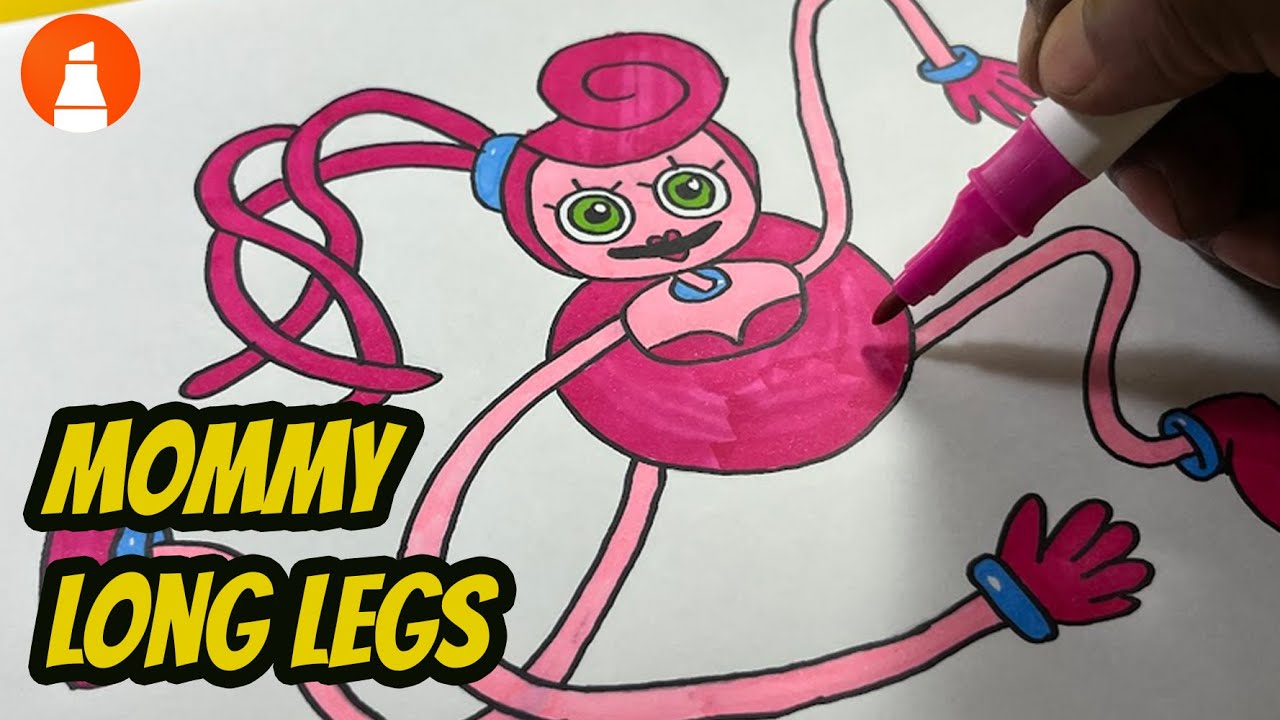 HOW TO DRAW MOMMY LONG LEGS  Friday Night Funkin (FNF) - (Draw & Color) 