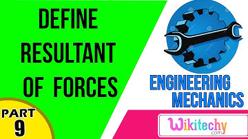 Define Resultant of forces | Mechanical Engineering Interview questions and answers